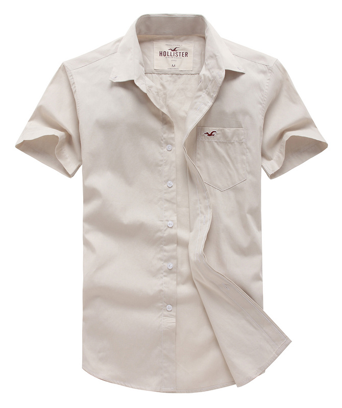Hollister Hombres Pura De Color Oxford camiseta de verano HCO4488